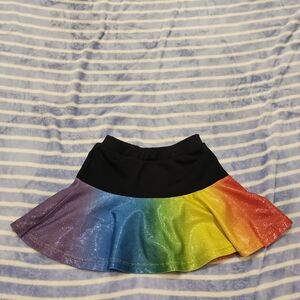 Girls Rebel Rainbow / Glitter Skirt Size Youth Small